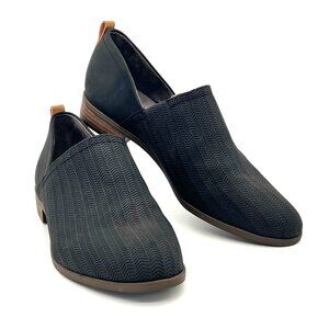 Dr. Scholls Womens Shoes Black Slip-On Loafers Size 9M Faux Leather Be You